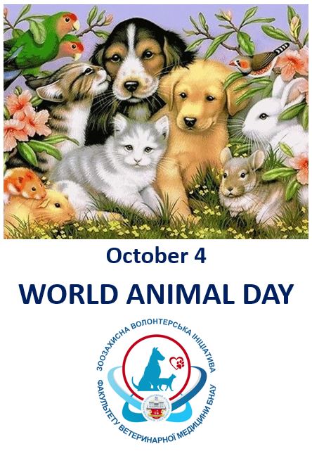 WORLD ANIMAL DAY. October 4 Faculty of Veterinary Medicine VEE